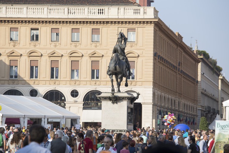 Piazza San Carlo square during Terra Madre Salone del Gusto2016