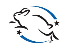 The Leaping Bunny logo